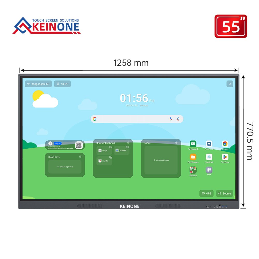 Mesin all-in-one LCD inframerah HS model HS 55 inci