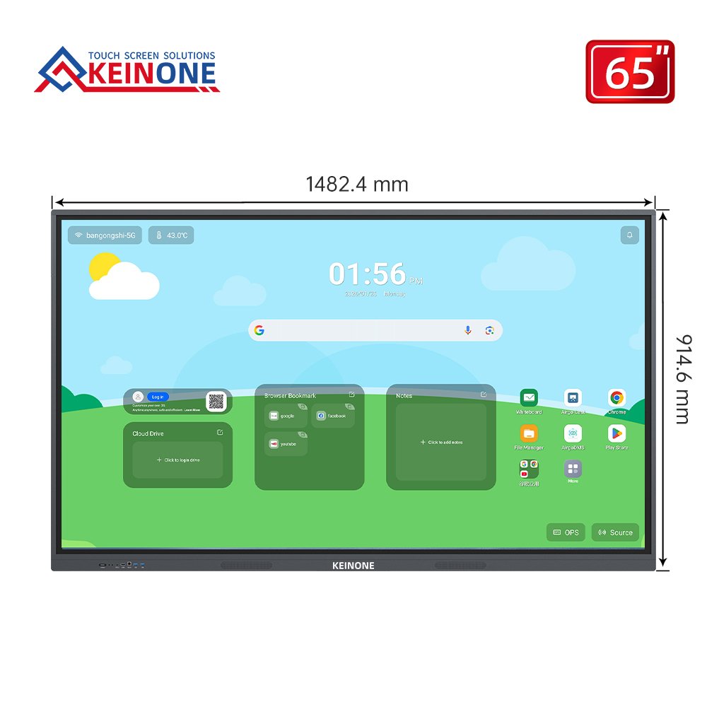 Mesin all-in-one LCD inframerah HS model HS 65 inci